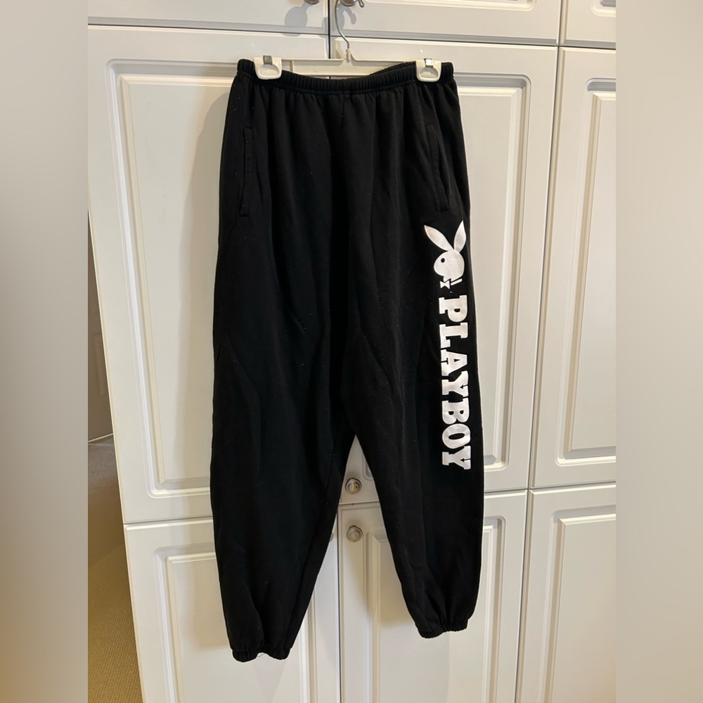 Playboy Black Sweatpants Size XL In Great Condition
